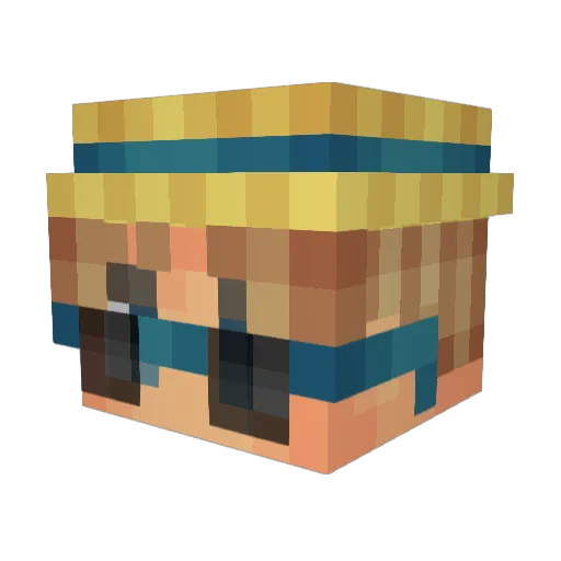 ramboramboreiner Minecraft avatar head, 3D render