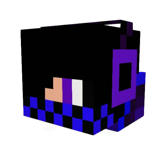 ramen018 Minecraft avatar head, 3D render
