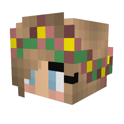 ramen692 Minecraft avatar head, 3D render