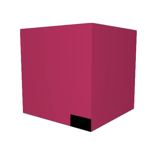 ramenbaby Minecraft avatar head, 3D render