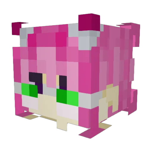 ramenopparr Minecraft avatar head, 3D render