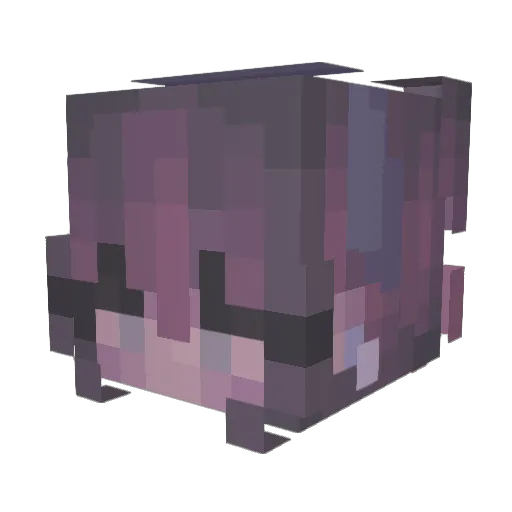 ramenpasta Minecraft avatar head, 3D render