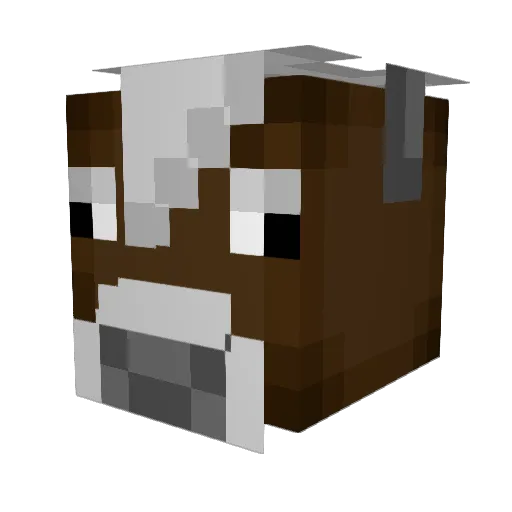 ramenrayhan Minecraft avatar head, 3D render