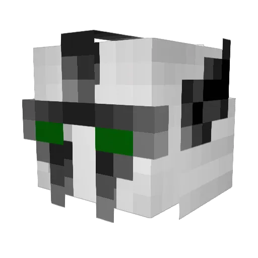 ramhs0k Minecraft avatar head, 3D render