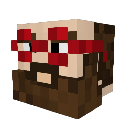 rami1702 Minecraft avatar head, 3D render