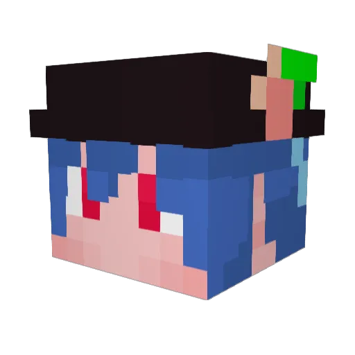 ramiaravuresu Minecraft avatar head, 3D render