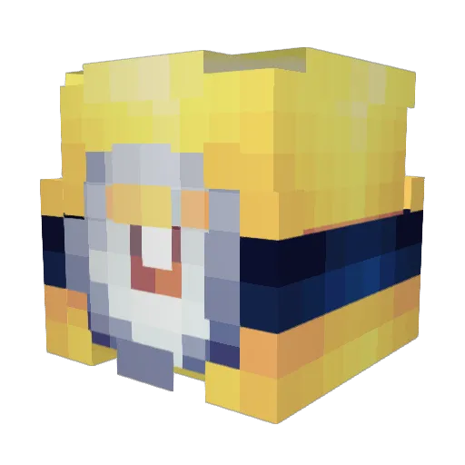 ramiiro_ Minecraft avatar head, 3D render