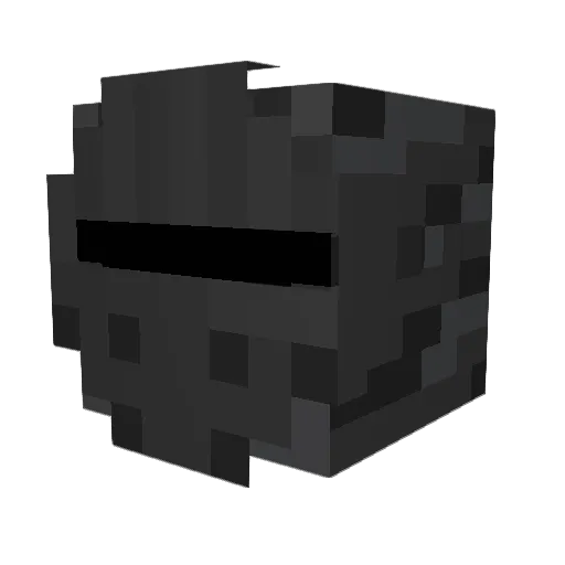 ramioji Minecraft avatar head, 3D render