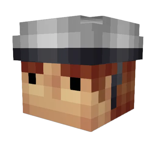 ramirezcreep Minecraft avatar head, 3D render