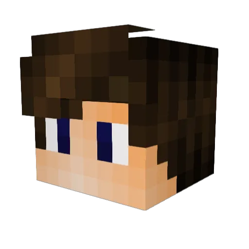 ramiroleyva_ Minecraft avatar head, 3D render