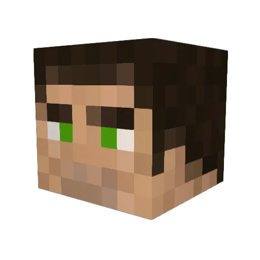 ramk Minecraft avatar head, 3D render