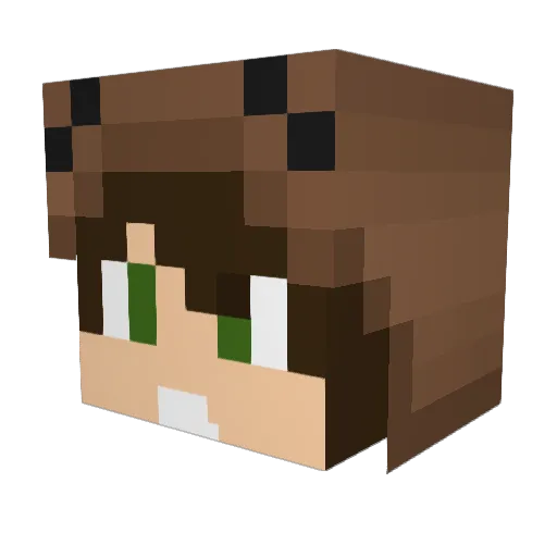 rammizayn Minecraft avatar head, 3D render