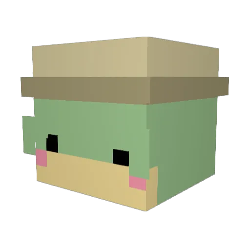 ramonaeldridge Minecraft avatar head, 3D render