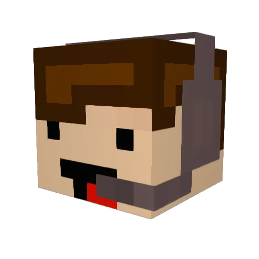 ramonalavery Minecraft avatar head, 3D render