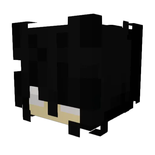 ramoopy Minecraft avatar head, 3D render