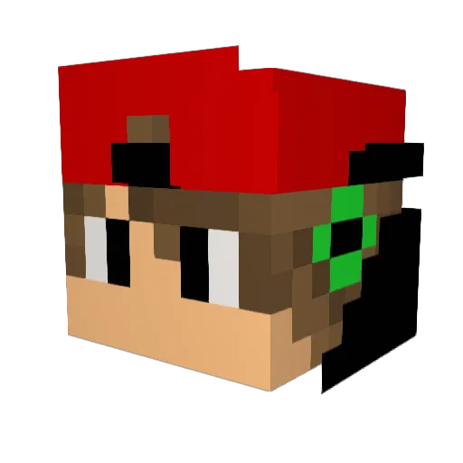 ramos_003 Minecraft avatar head, 3D render