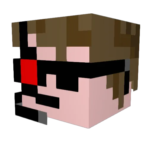 ramouni97 Minecraft avatar head, 3D render