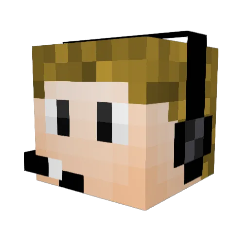 rampage516 Minecraft avatar head, 3D render