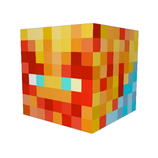 ramrough Minecraft avatar head, 3D render