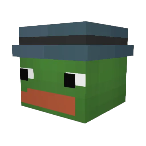 ramsam1706 Minecraft avatar head, 3D render