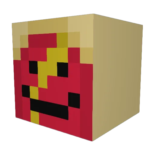 ramsen13 Minecraft avatar head, 3D render