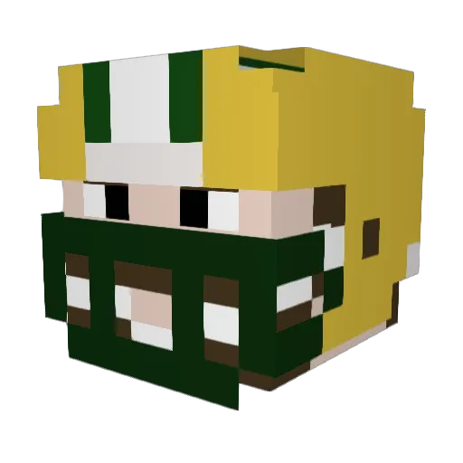 ramsesliem82 Minecraft avatar head, 3D render