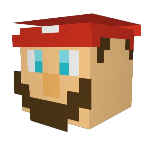 ramtheguy Minecraft avatar head, 3D render