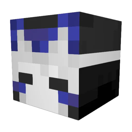ramuu01 Minecraft avatar head, 3D render