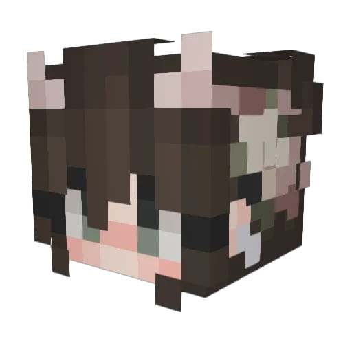 ramyawn Minecraft avatar head, 3D render