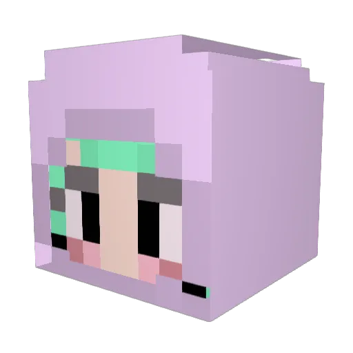ramyu7 Minecraft avatar head, 3D render