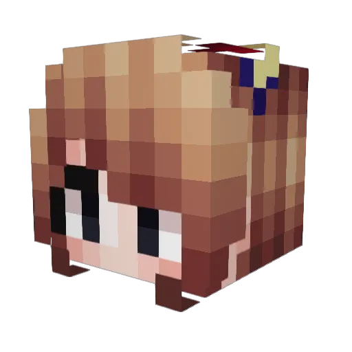 ramza500_ Minecraft avatar head, 3D render