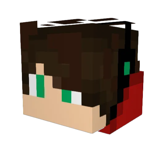 ramza_craft Minecraft avatar head, 3D render