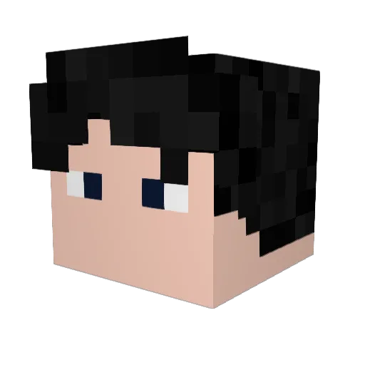 ramzaygod Minecraft avatar head, 3D render