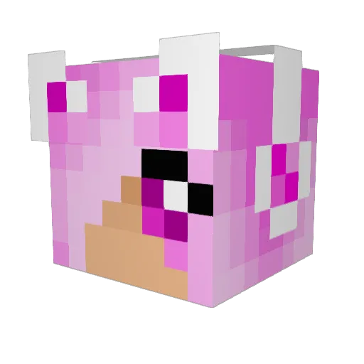 ramzycr Minecraft avatar head, 3D render