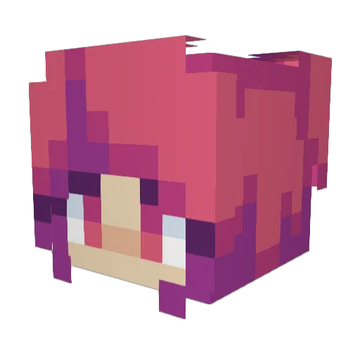 ran_d0m8 Minecraft avatar head, 3D render