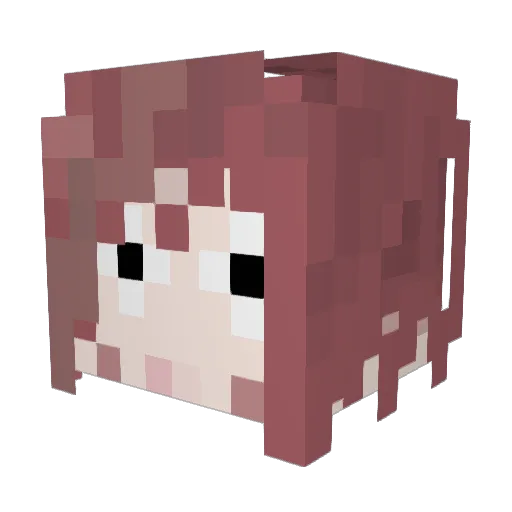 rana Minecraft avatar head, 3D render