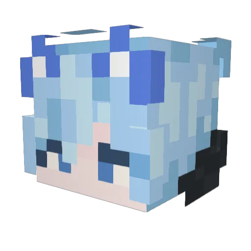 ranaran Minecraft avatar head, 3D render