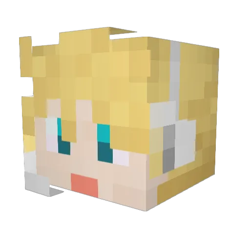 ranbol Minecraft avatar head, 3D render