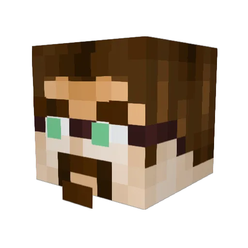 ranch927 Minecraft avatar head, 3D render