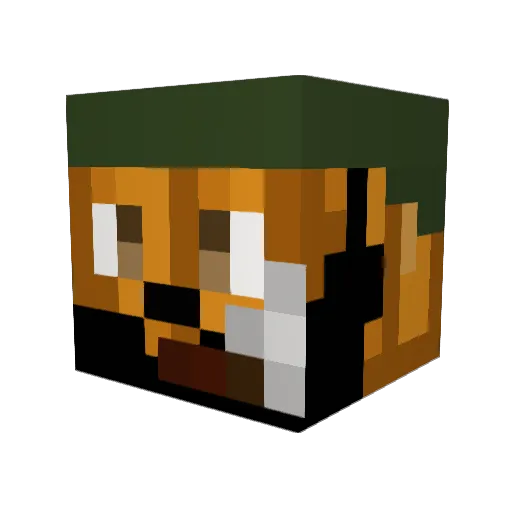 rancor1213 Minecraft avatar head, 3D render