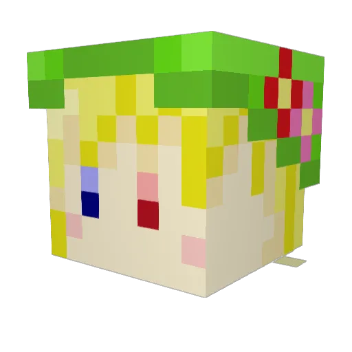 rand002 Minecraft avatar head, 3D render