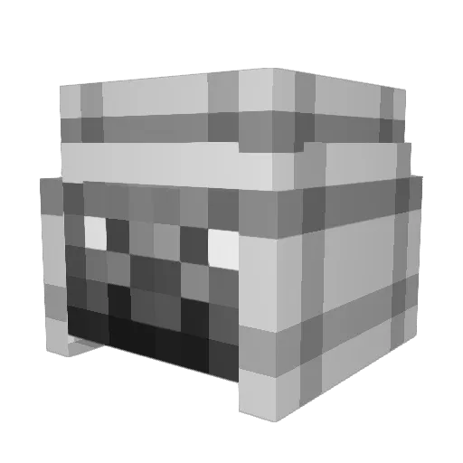 randawgo Minecraft avatar head, 3D render