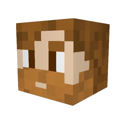 random12356 Minecraft avatar head, 3D render