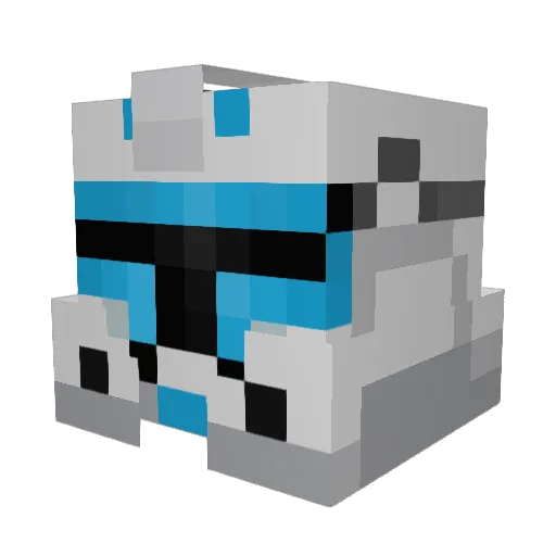 randomblab Minecraft avatar head, 3D render