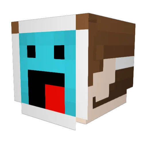 randomealeatorio Minecraft avatar head, 3D render