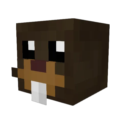 randomeva Minecraft avatar head, 3D render