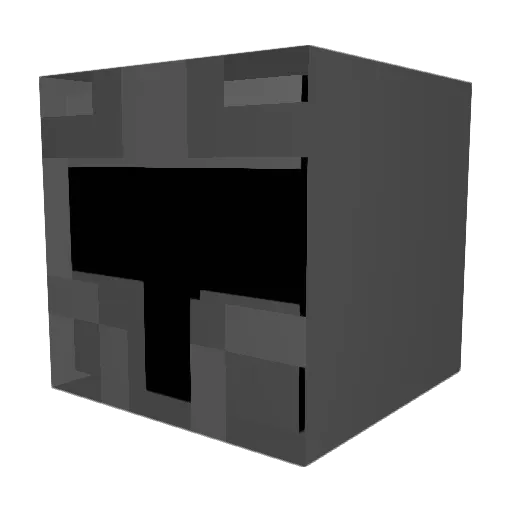 randomhairz Minecraft avatar head, 3D render