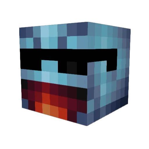 randomocity0060 Minecraft avatar head, 3D render