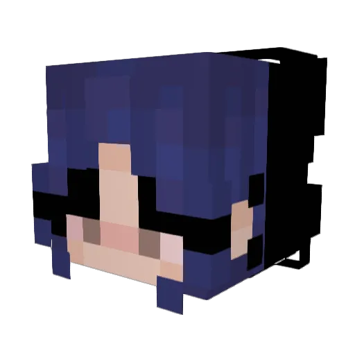 randomosis Minecraft avatar head, 3D render