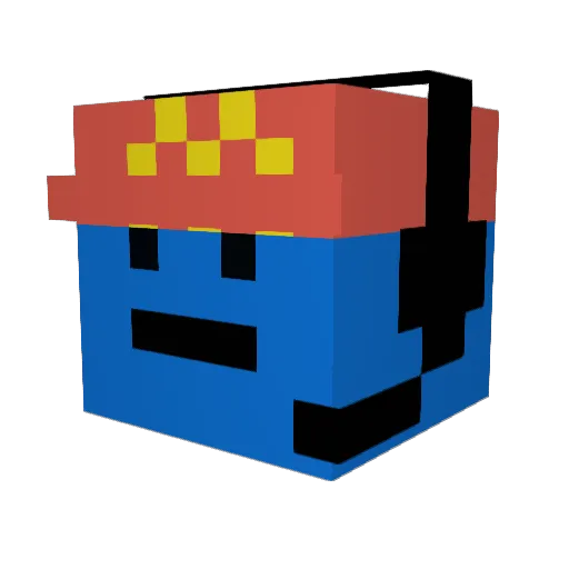 randomplayerok Minecraft avatar head, 3D render